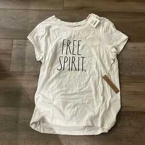 Small White “Free Spirit” T-Shirt